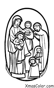 Christmas / Baby Jesus: Mary and Joseph with Baby Jesus