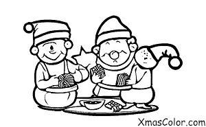 Christmas / Blitzen: Blitzen and Santa eating Christmas cookies
