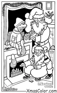 Christmas / Blitzen: Blitzen and Santa having a chat