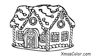 Christmas / Building Gingerbread Houses: Building the gingerbread house