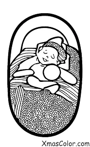 Christmas / Children: A child asleep in their bed on Christmas Eve