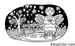 Christmas / Christmas Angels: An angel in a park