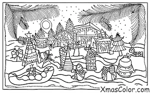 Christmas / Christmas at the beach: Beach Christmas scene