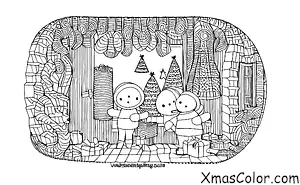 Christmas / Christmas Cards: A Christmas card with a pop-up