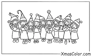 Christmas / Christmas choir: Children singing Christmas carols