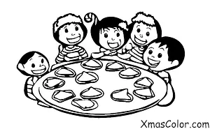 Christmas / Christmas Cookies: Children Eating Cookies