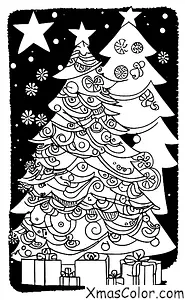 Christmas / Christmas Countdown: Christmas Countdown with a Christmas tree