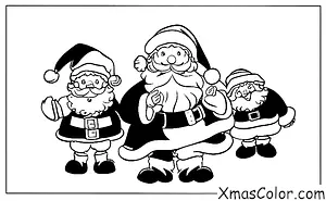 Christmas / Christmas Countdown: Santa and his elves making toys