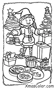 Christmas / Christmas Elf: Christmas Elf baking cookies