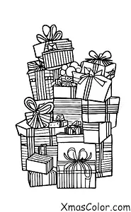 Christmas / Christmas Gifts: A big pile of presents