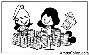 Christmas / Christmas Gifts: Kids opening presents on Christmas morning