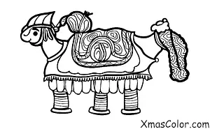 Christmas / Christmas in the desert: Santa on a camel