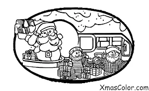 Christmas / Christmas in the future: Santa in a hovercraft