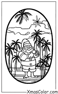 Christmas / Christmas in the tropics: Santa in a tropical paradise