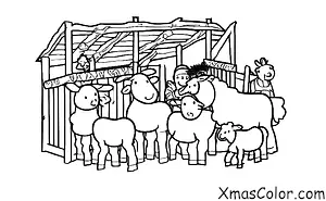 Christmas / Christmas on a farm: The Nativity scene