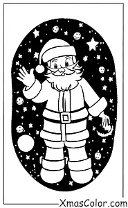 Christmas / Christmas on the moon: Santa Claus on the moon