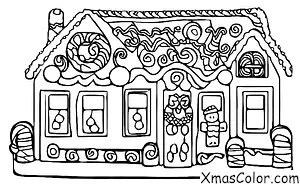 Christmas / Christmas Ornaments: A gingerbread house