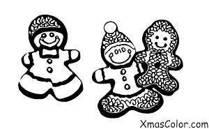 Christmas / Christmas Ornaments: A gingerbread man ornament