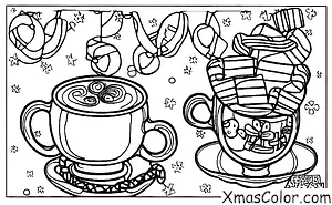 Christmas / Christmas Ornaments: A mug of hot cocoa