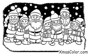 Christmas / Christmas Parades: Santa Claus leading the Christmas Parade