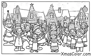 Christmas / Christmas Parades: The children in the Christmas Parade