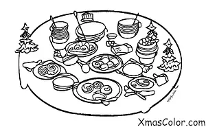 Christmas / Christmas parties: eating Christmas dinner