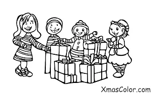 Christmas / Christmas Shopping: A child shopping for Christmas gifts