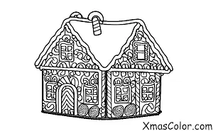 Christmas / Christmas Stockings: Gingerbread House