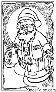 Christmas / Christmas Stockings: Santa Claus