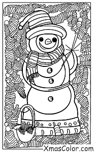 Christmas / Christmas Trees: A snowman