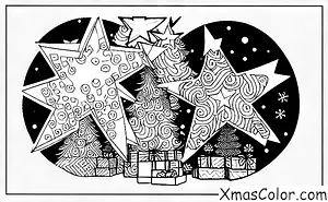 Christmas / Christmas Trees: Christmas Tree with a star
