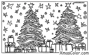 Christmas / Christmas Trees: Christmas Tree with lights