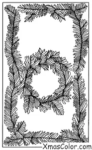 Christmas / Christmas Wreaths: A wreath made of evergreen branches