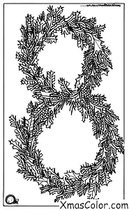 Christmas / Christmas Wreaths: A wreath made of holly