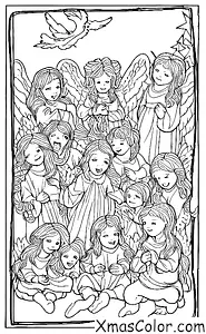 Christmas / Crazy Christmas: A group of angels