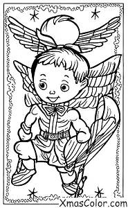 Christmas / Cupid: Cupid flying