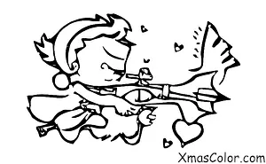 Christmas / Cupid: Cupid shooting his arrows