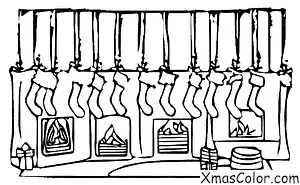 Christmas / Deck the Halls: Hanging stockings by the fireplace