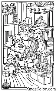 Christmas / Deck the Halls: Santa Claus in his workshop