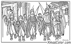 Christmas / Epiphany: The Three Kings on their way back home