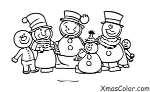 Christmas / Frosty the Snowman's Friends: Frosty the Snowman surrounded by children