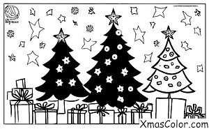 Christmas / Funny Christmas: A Christmas tree with a wonky star on top