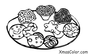 Christmas / Gingerbread Cookies: A gingerbread cookie decorating station