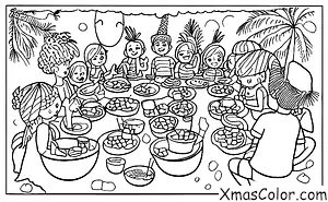 Christmas / Holiday Parties: A holiday party in the tropics