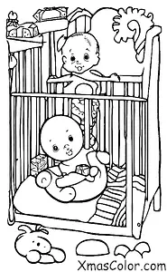 Christmas / Hope: A baby sleeping soundly in his/her crib