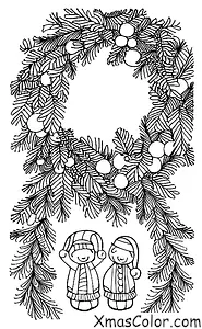 Christmas / Hope: A Christmas wreath