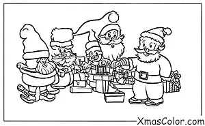 Christmas / I'll Be Home for Christmas: Santa Claus in his workshop
