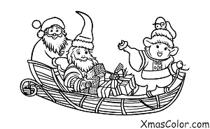 Christmas / Jolly Old Saint Nicholas: Jolly Old Saint Nicholas in his sleigh