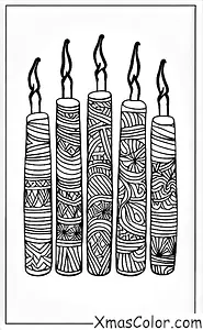 Christmas / Kwanzaa: Kwanzaa candles
