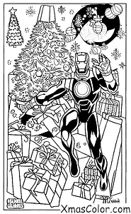 Christmas / Marvel Christmas: Iron Man saving Christmas